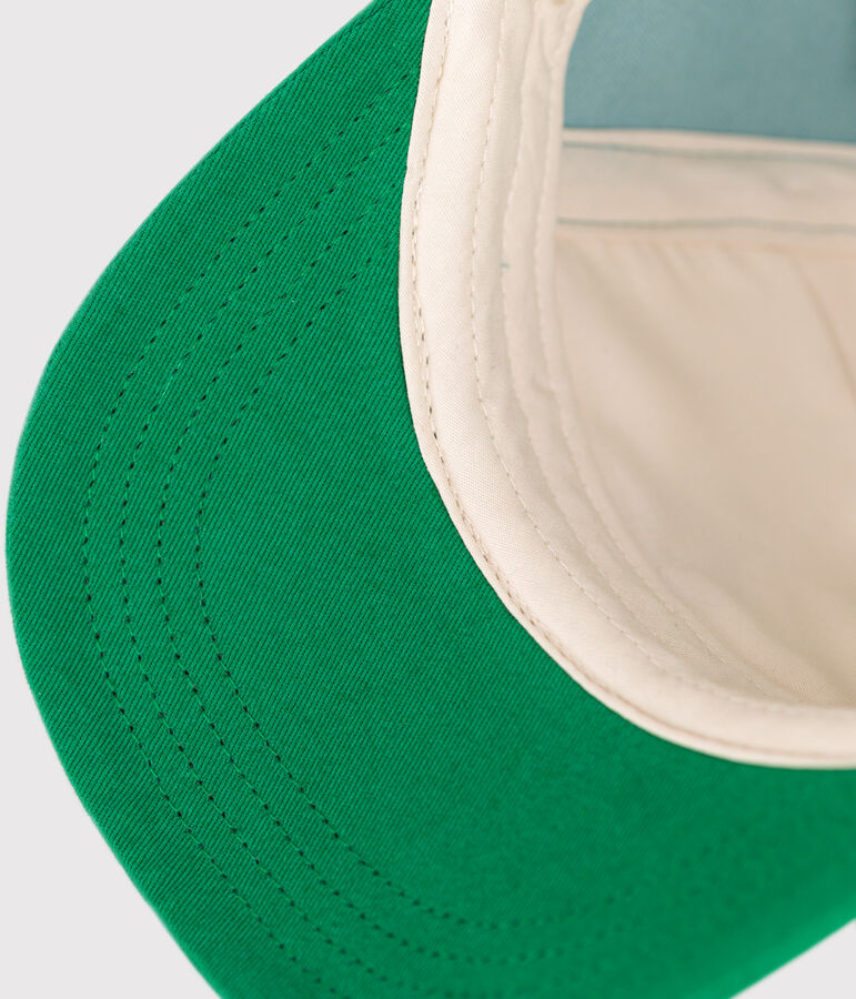 Babies'  cotton cap green/multicolor