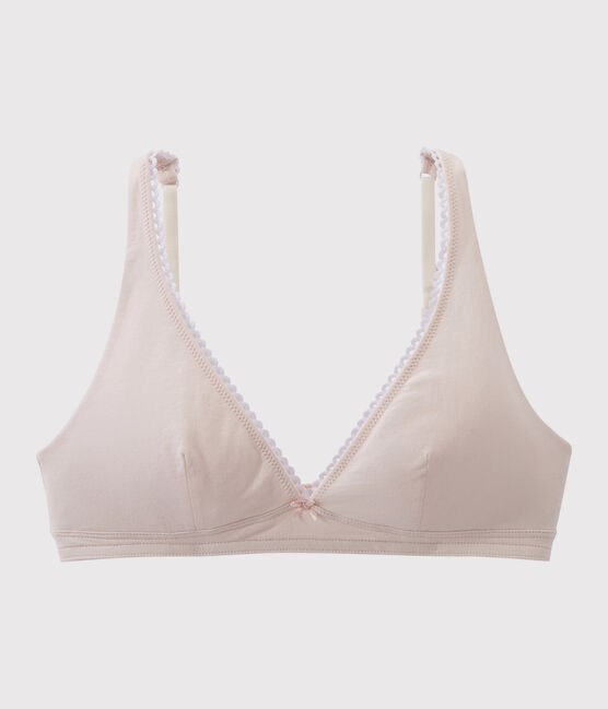 Women's Stretch Cotton Bra FLEUR pink