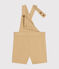 Babies' Serge Dungaree Shorts FACILE beige