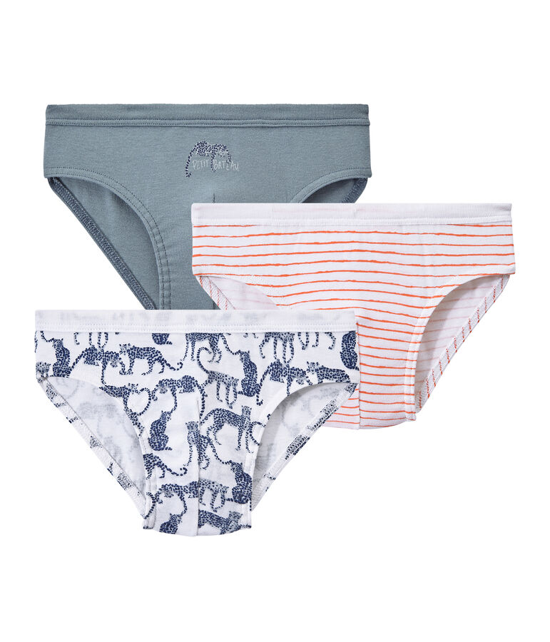 Set of 3 boys' briefs LOT white