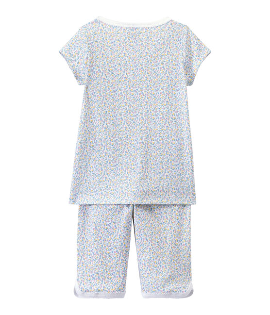 Girl's print shortie pyjamas ECUME white/MULTICO white
