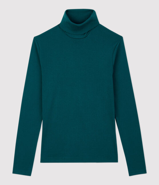 Women's Iconic Cotton Polo Neck PINEDE green