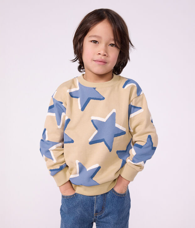 Children's star print cotton sweatshirt multicolor/blue/multicolor