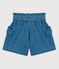 Girls' Organic Denim Shorts DENIM CLAIR blue