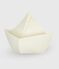Babies' silicone boat bath toy MARSHMALLOW white