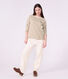 Women's long-sleeved cotton Breton top