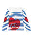 Girls' Creative Striped Top
