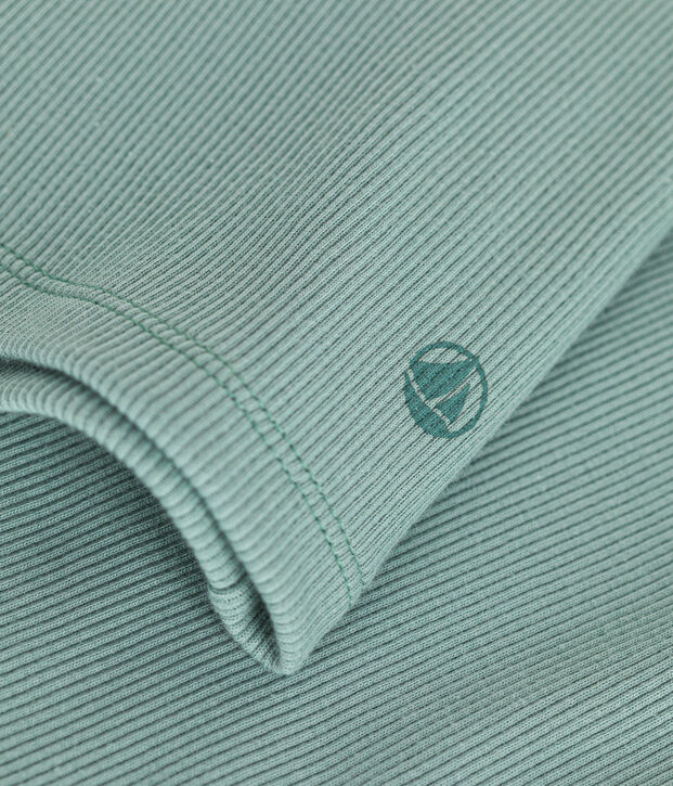 Women's Iconic roll neck in 2x2 rib knit green