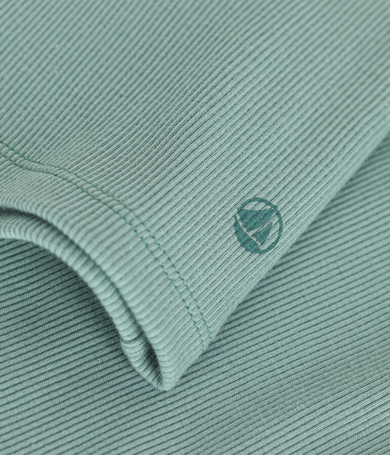 Women's Iconic roll neck in 2x2 rib knit green