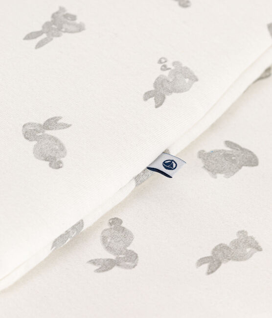 Cotton Rabbit Patterned Sleeping Bag MARSHMALLOW white/GRIS grey