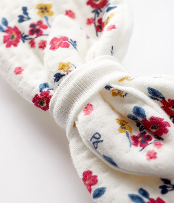 Baby girl's floral headband MARSHMALLOW white/MULTICO white