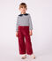 Children's cotton Breton top MARSHMALLOW white/SMOKING blue