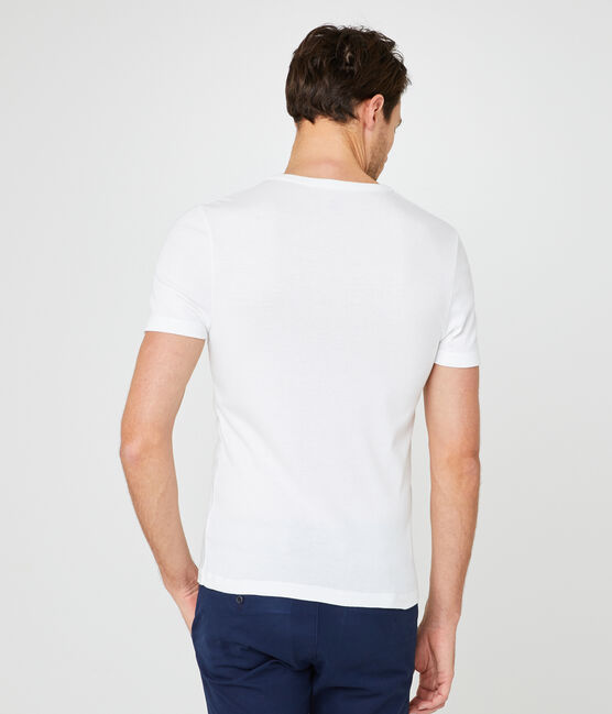 Men's short-sleeved crew neck t-shirt ECUME white