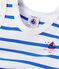 Combicourt bébé garçon rayé ECUME white/DELPHINIUM blue