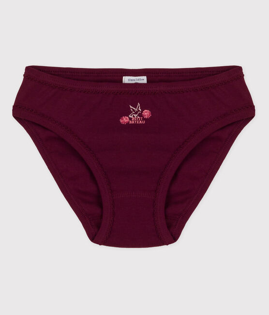 Girls' Cotton Briefs OGRE purple