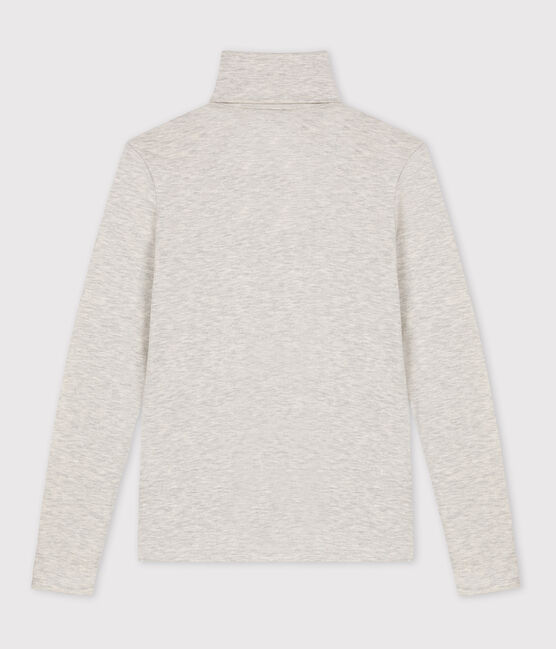 Women's Warm Iconic Roll Neck T-Shirt BELUGA CHINE grey