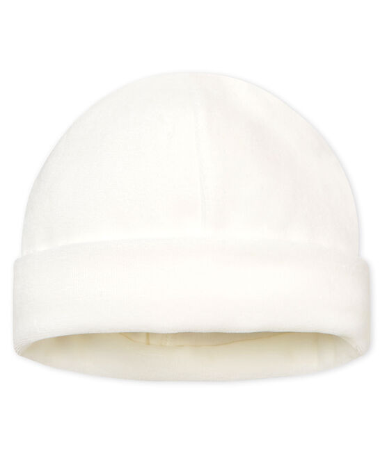 Newborn Babies Rib Knit Bonnet Marshmallow Petit Bateau