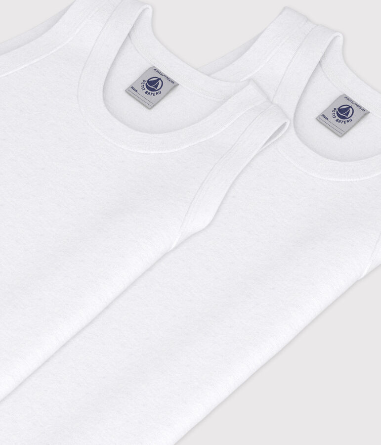 Boys' White Vests - 2-Pack variante 1