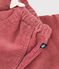 Babies' velour trousers ROSEWOOD pink