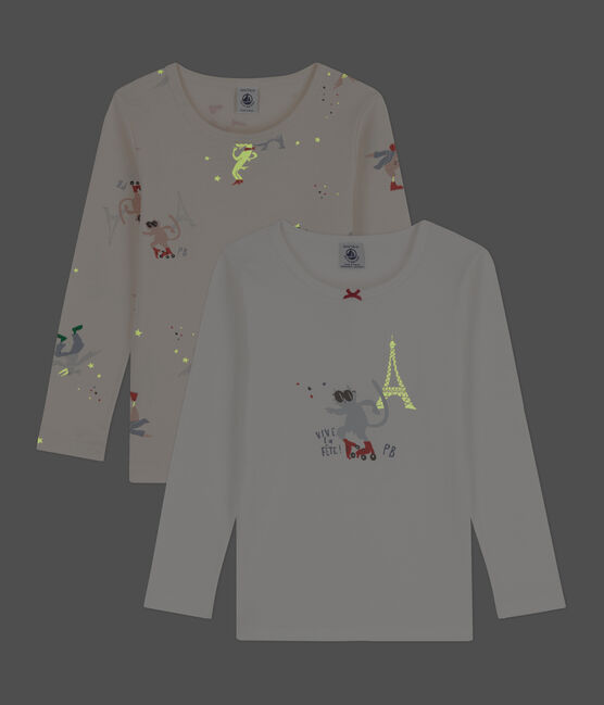 Children's Unisex Long-Sleeved Cotton T-Shirts - 2-Pack variante 1