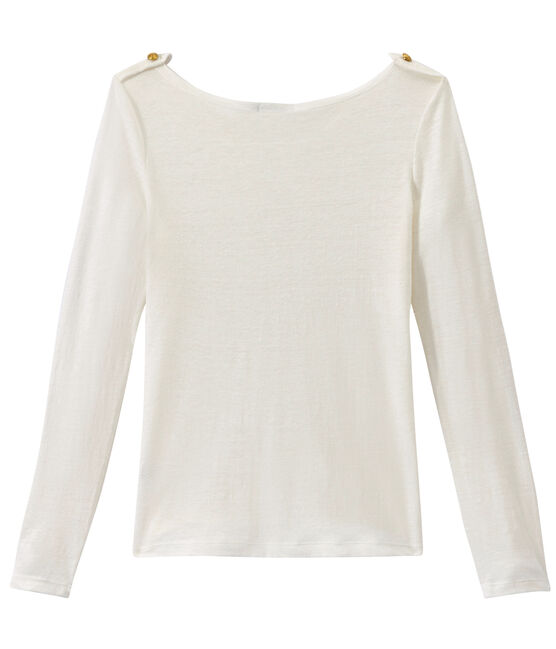Women's linen tee LAIT white
