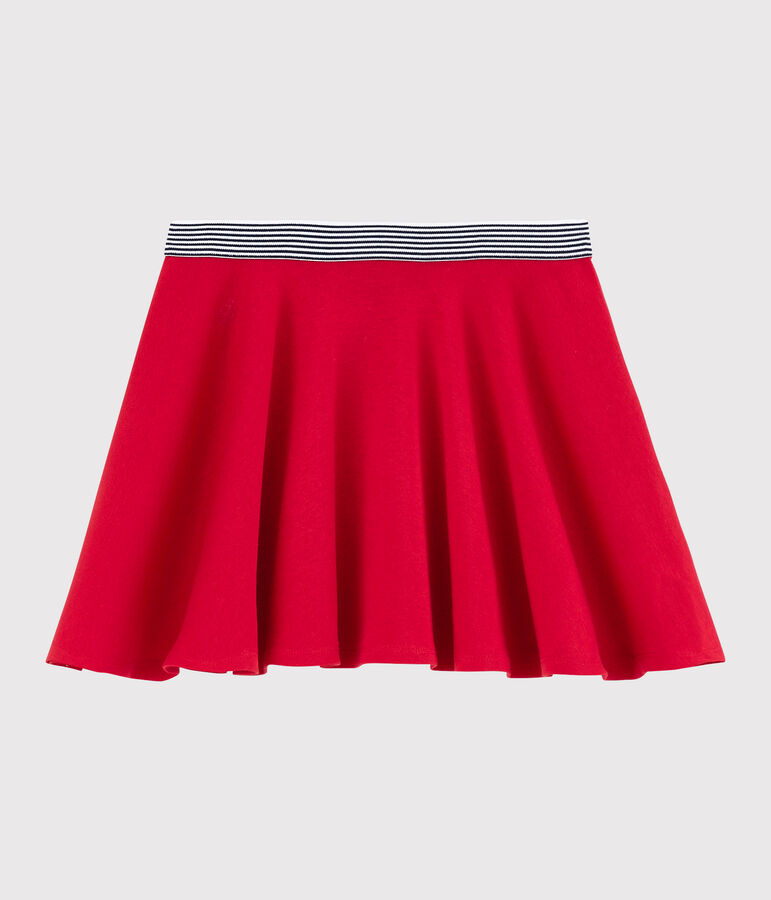 Girls' Knit Skirt red