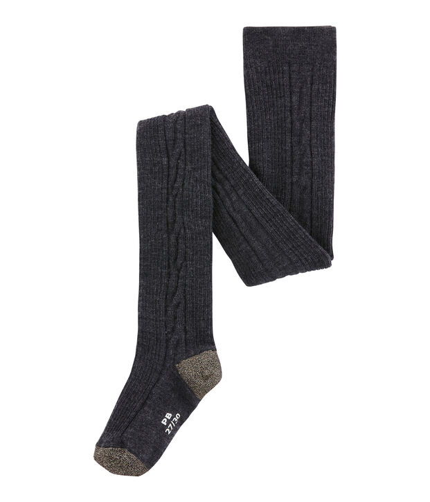 Girl's jersey tights grey