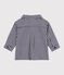 Babies' checked flannel shirt SOIR blue/MILK