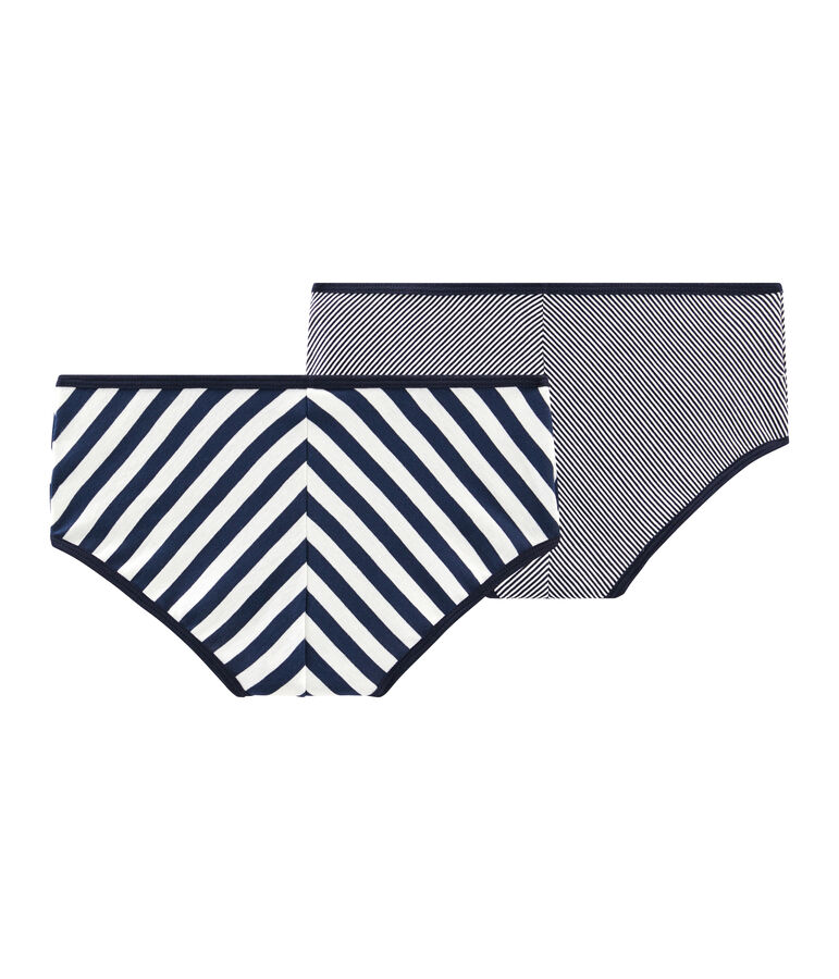 Set of 2 women's high-rise pants multicolor