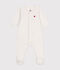 UNISEX VELOUR BODYJAMAS white