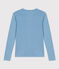 Women's Iconic Cotton Round Neck T-Shirt AZUL blue