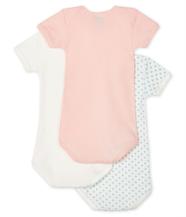 Baby Girls' Short-Sleeved Bodysuit - 3-Piece Set multicolor