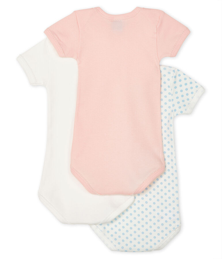 Baby Girls' Short-Sleeved Bodysuit - 3-Piece Set multicolor