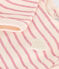 Babies' long-sleeved tube knit dress AVALANCHE pink/ROSELINE