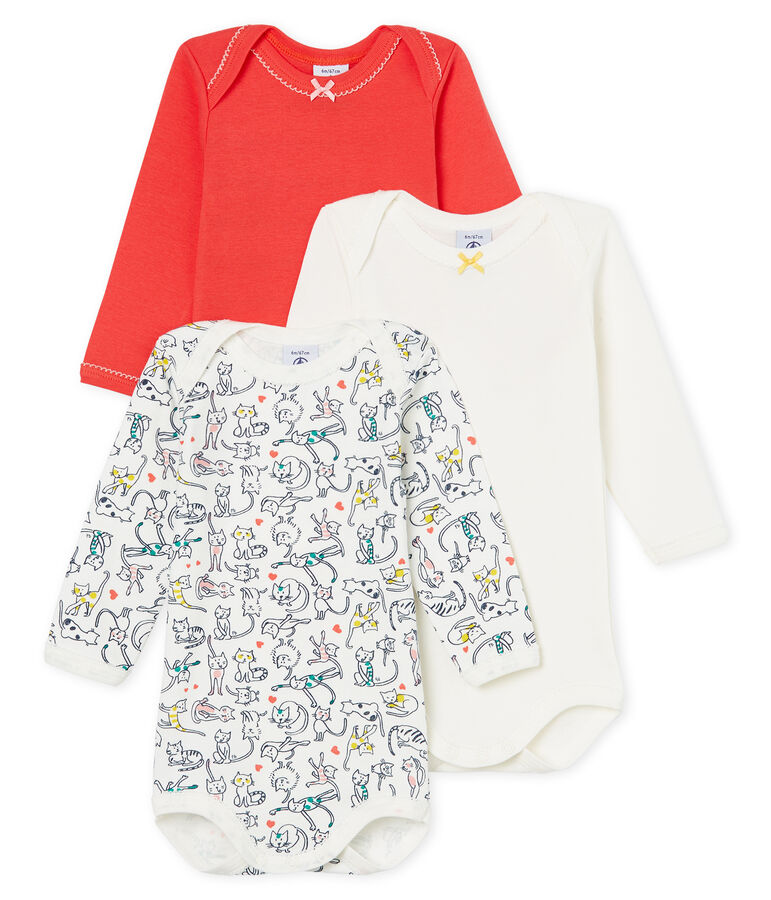 Baby Girls' Long-Sleeved Bodysuit - 3-Piece Set variante 1