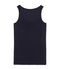 Women's linen vest top SMOKING blue