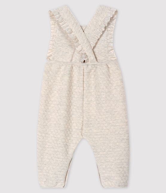 Baby girl's long dungarees MONTELIMAR CHINE beige