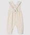 Baby girl's long dungarees MONTELIMAR CHINE beige