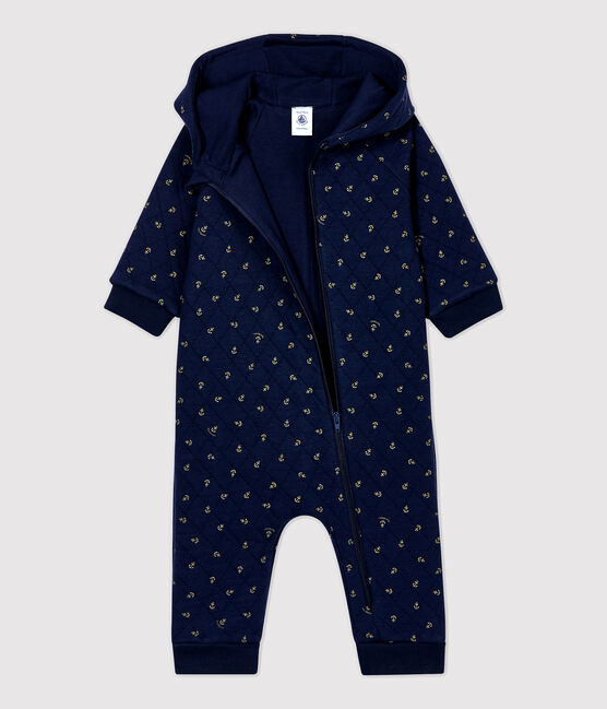 Babies' Hooded Jumpsuit SMOKING blue/JERRYCAN