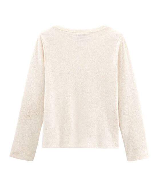 Girls' Cardigan MARSHMALLOW white/COPPER pink