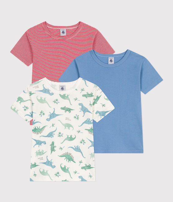 Children's short-sleeved cotton dinosaur T-shirts - 3-Pack variante 1