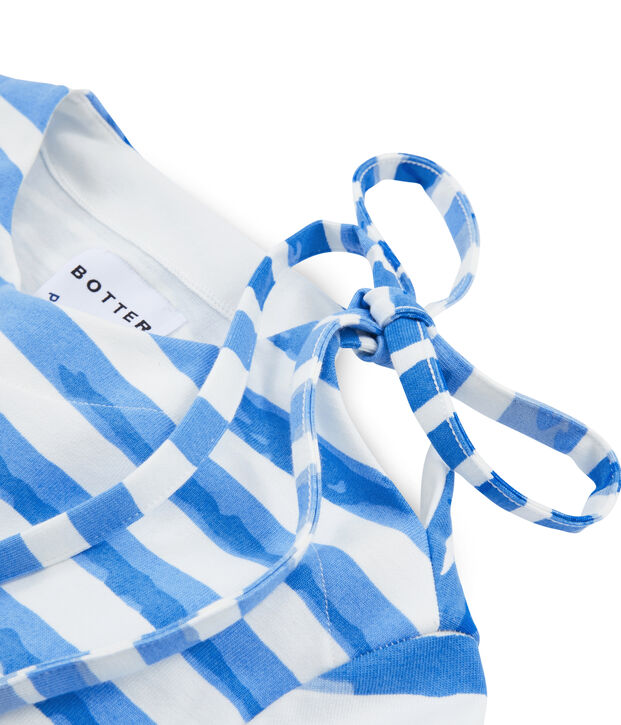 Breton Top white/blue