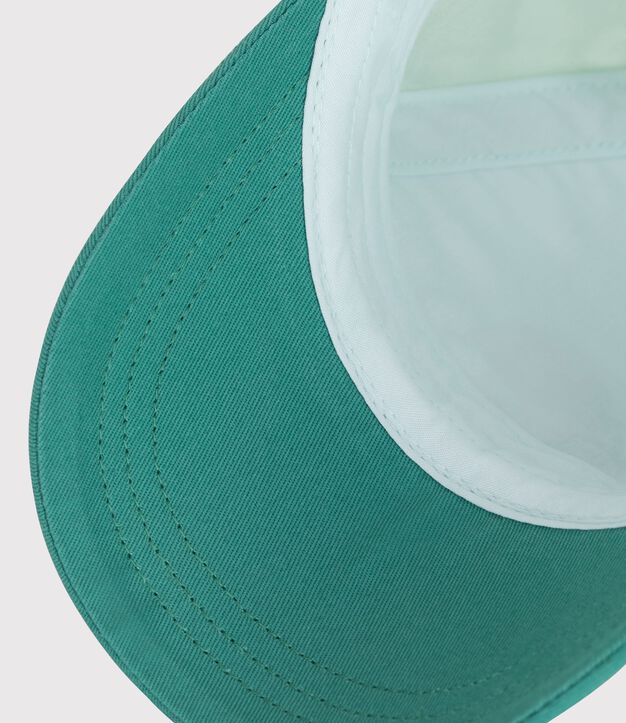 Babies' cotton cap blue/multicolor