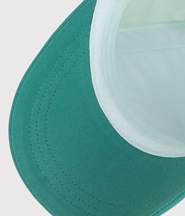 Babies' cotton cap blue/multicolor