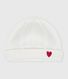 Newborn babies' knitted cotton beanie hat