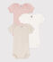 Babies' Plain Short-Sleeved Cotton Bodysuits - 3-Pack variante 1