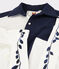 Women's shirt dress Christoph Rumpf x Petit Bateau SMOKING blue/MARSHMALLOW white
