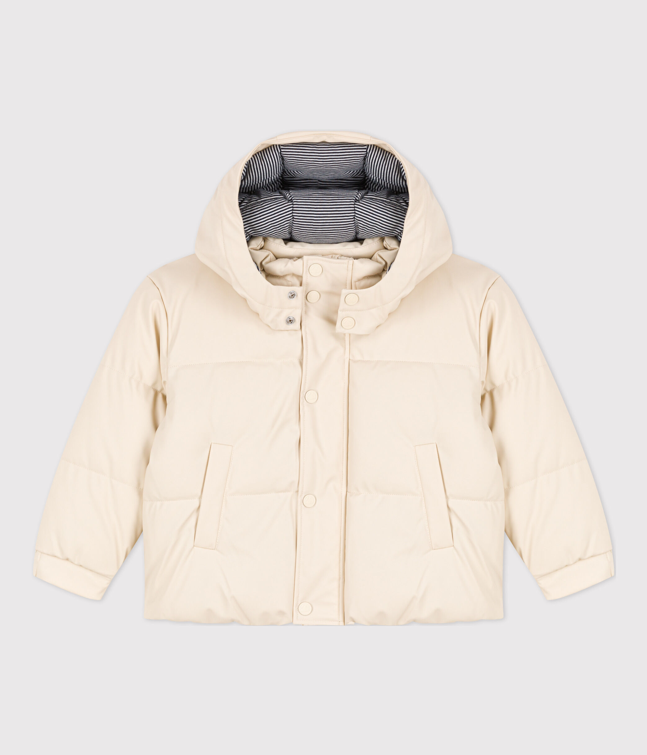 Petit Bateau Maglietta A Maniche Corte Donna A05y0 - Colore Beluga Cina, XS - Scollo A V In Cotone