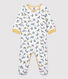 Babies' Panther Patterned Cotton Sleepsuit