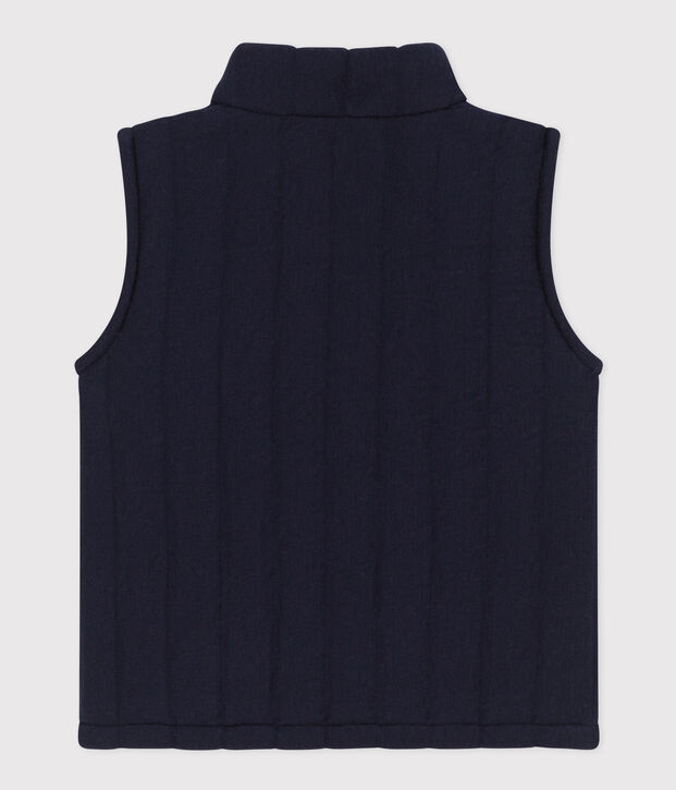 Babies' Unisex Quilted Tube Knit Bodywarmer blue